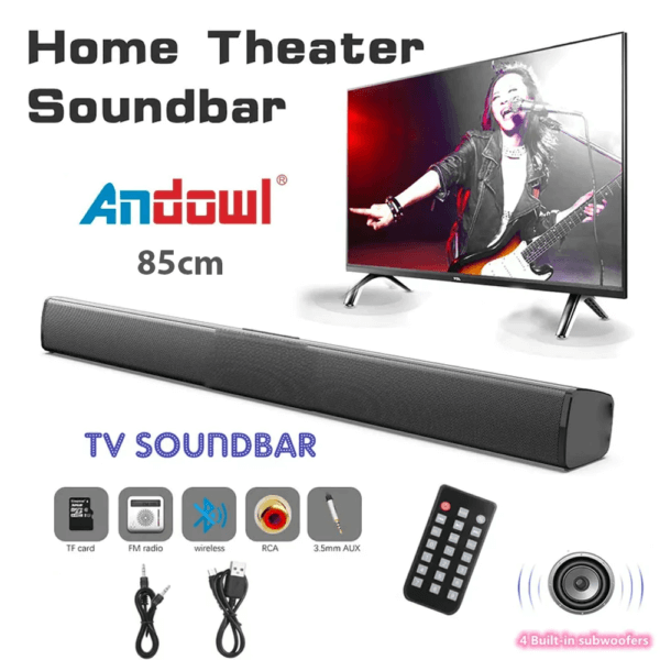 Andowl Wireless Rechargeable Bluetooth Sound Bar Q-YX801 - Image 2