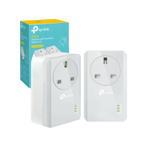 TP-Link TL-PA4010PKIT Passthrough Powerline Adapter Starter Kit, UK Plug