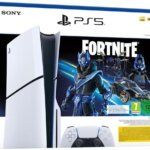 Sony PlayStation 5 Slim Disc Edition 1TB White + Fortnite Cobalt Star Bundle