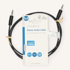 Nedis Jack 3.5mm to 3.5mm 1 Meter