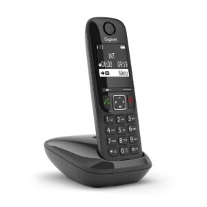 Gigaset Cordless Phone Single AS690 Black Handsfree Large Display