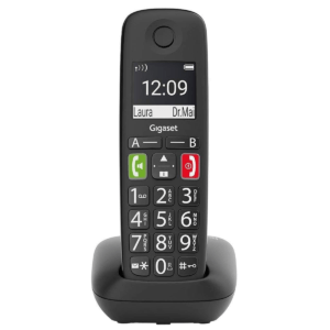 Gigaset E290 Big Button Dect Phone Black