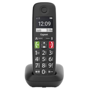 Gigaset E290 Big Button Dect Phone Black