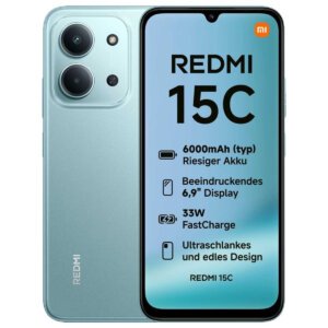 Xiaomi Redmi 15C (256GB/4GB) (Dual SIM) - Mint Green