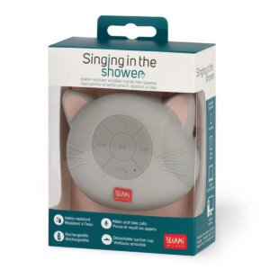 LEGAMI Singing in the Shower Hands-Free Water-Resistant Bluetooth Speaker - Kitty