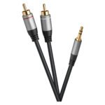 2 RCA to Jack 3.5mm Cable 3m