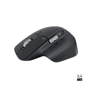 Logitech MX Master 3S Bluetooth and 2.4GHz Wireless Ergonomic Mouse Graphite