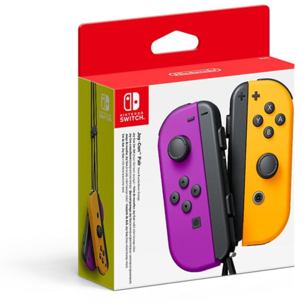 Nintendo Joy Con 2 Pair Neon Purple/Neon Orange - Image 2