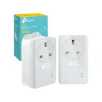 TP-Link TL-PA4010PKIT Passthrough Powerline Adapter Starter Kit, UK Plug