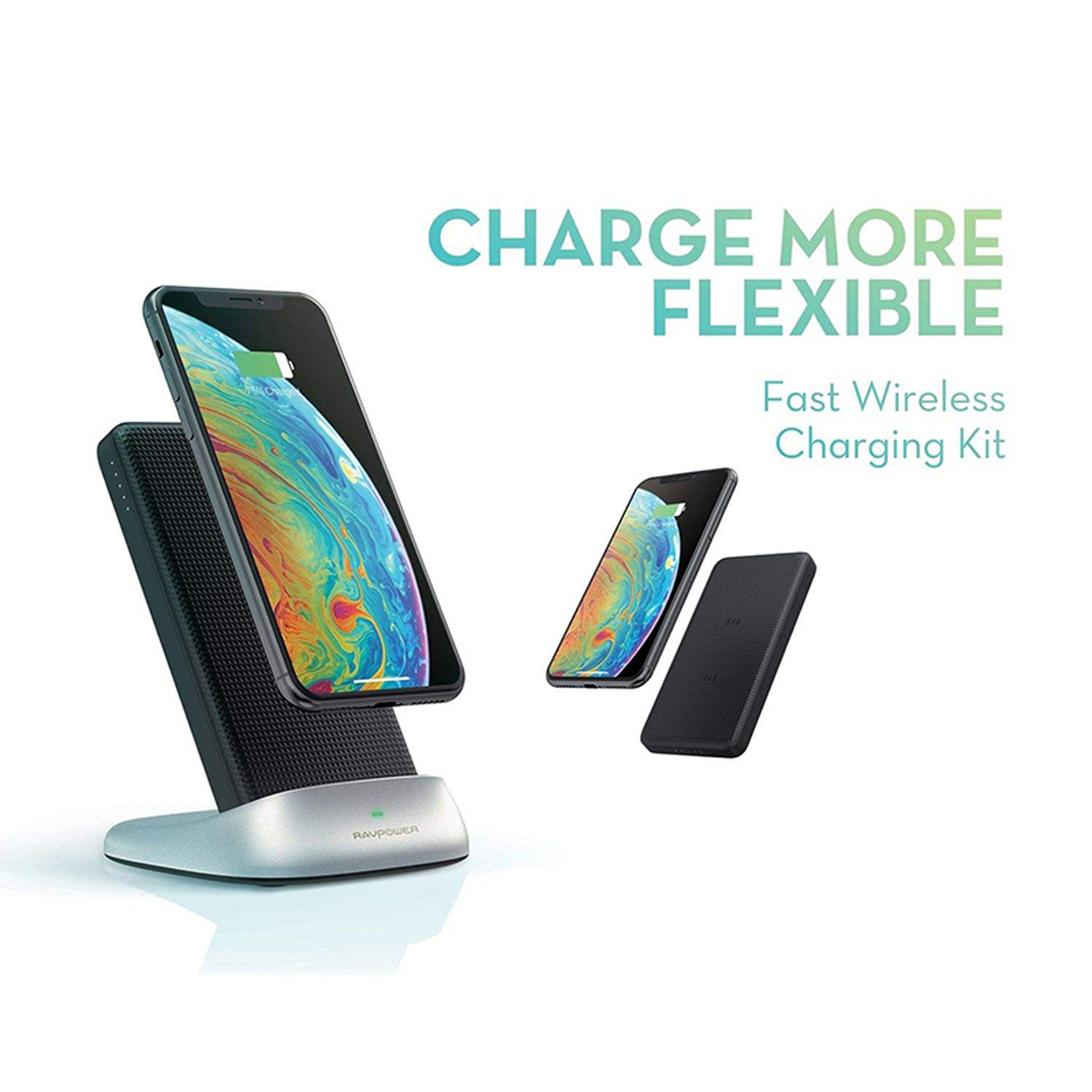 RAVPower Wireless Power Bank Kit 5000mAh 3 in 1 - RP-PB106 - Image 3