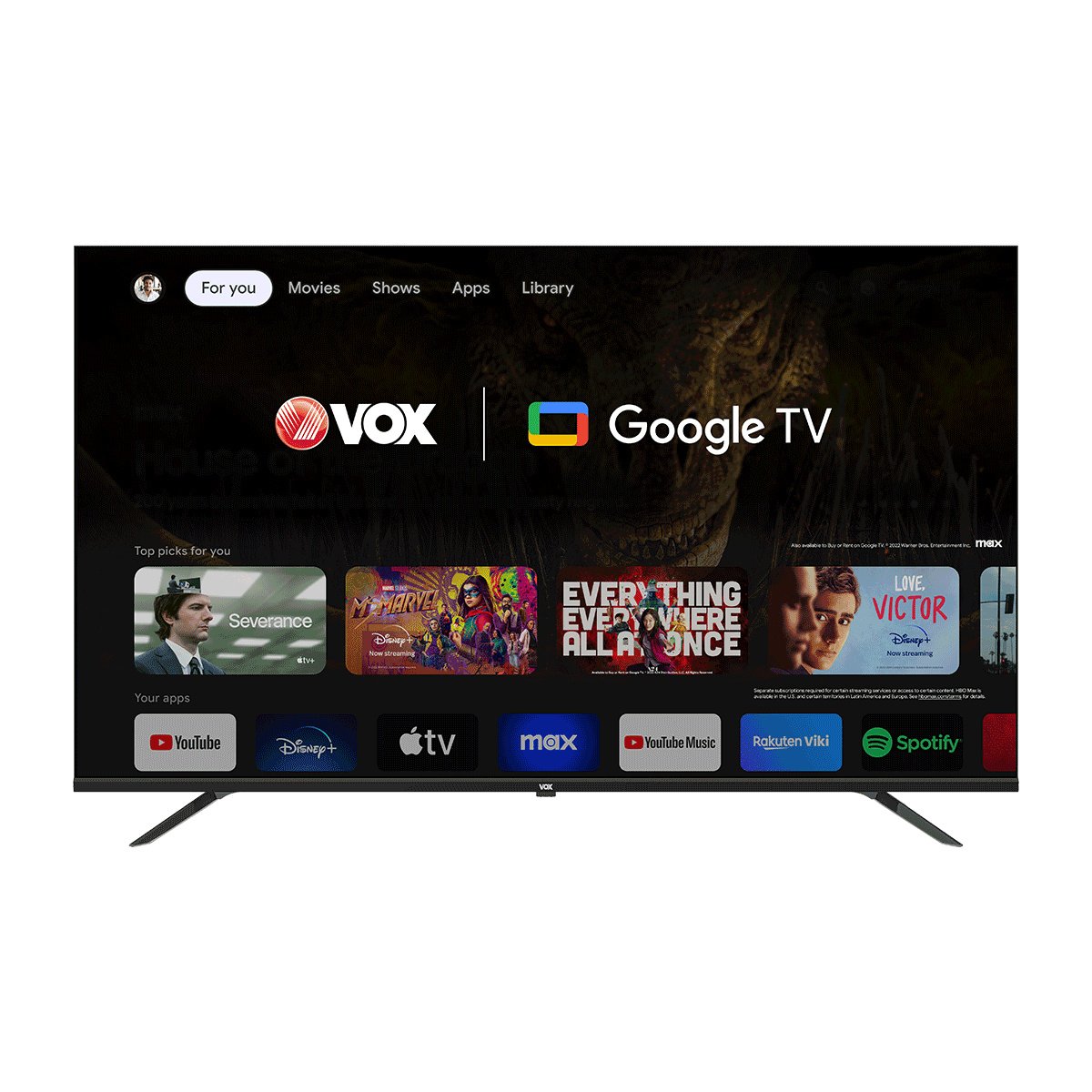 Vox 55" Frameless Google Android Smart TV 4K UHD - 55GTU090