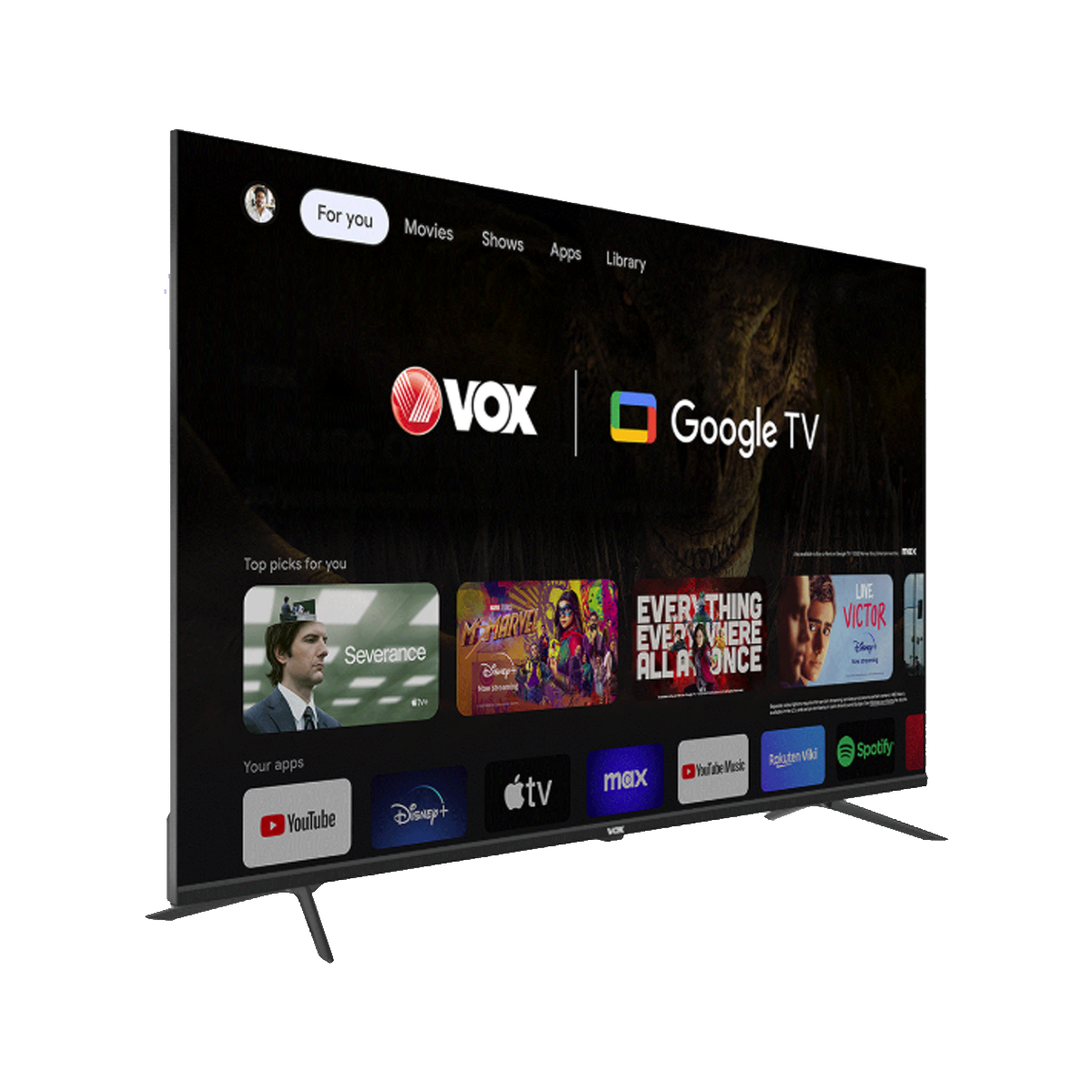 Vox 55" Frameless Google Android Smart TV 4K UHD - 55GTU090 - Image 2