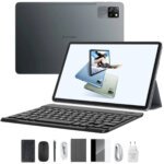 Blackview Tablet 10.1" Tab 60 Pro 4G Including Case, Keyboard, Mouse, Glass Protector and Pen (128gb / 8GB+16GB) - Volcano Grey