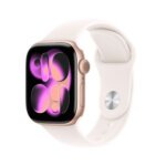 Apple Watch Series 11 GPS 42mm Rose Gold Aluminium Case with Light Blush Sport Band S/M