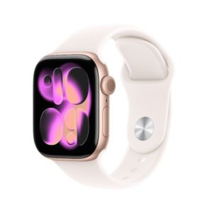 Apple Watch Series 11 GPS 42mm Rose Gold Aluminium Case with Light Blush Sport Band S/M