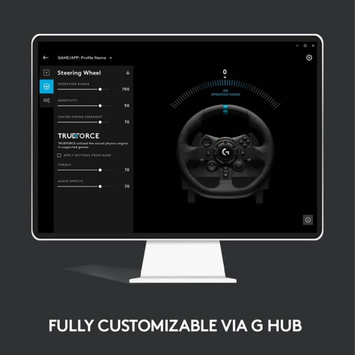 Logitech G923 TRUEFORCE Wheel with Pedals for PC / PS4 / PS5 - Image 3