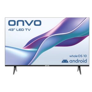Onvo 43"  FHD Frameless Android Whales OS 10 Smart TV BT Remote - 43VL80F3FA