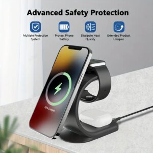 3 in 1 Magnetic Wireless Charger Stand 15w ojd-83