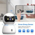 1080P Full HD Surveillance Camera with Full-Color Night Vision, Two-Way Audio, Motion Detection, and Tracking Recording