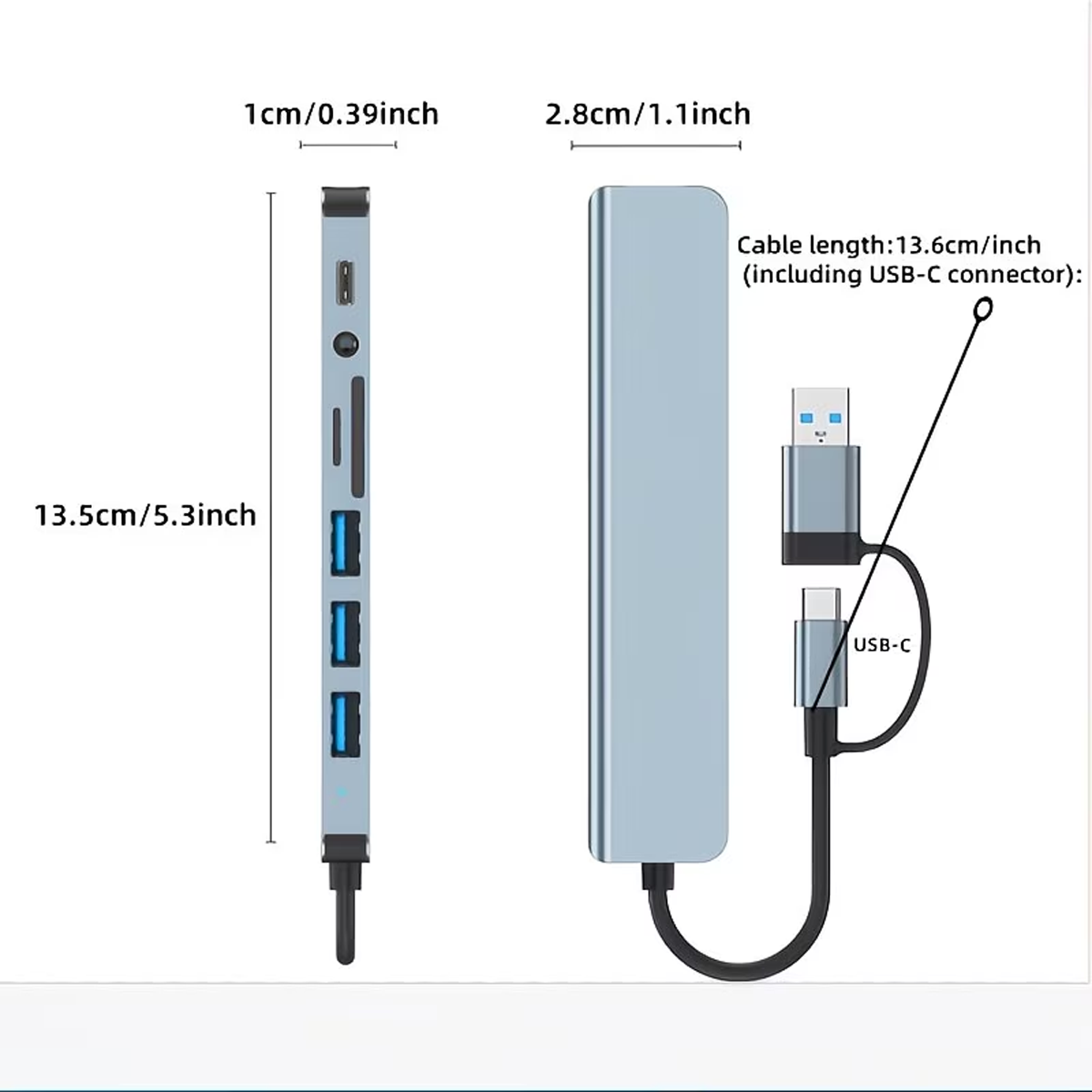 11-in-1 Hub, USB & Type-C Port, Multi-Functional Docking Station - Image 3