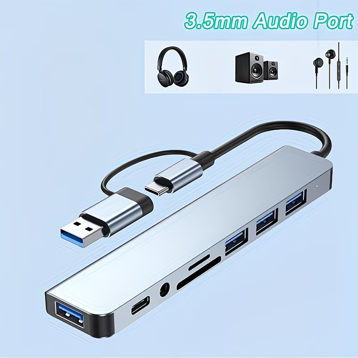 11-in-1 Hub, USB & Type-C Port, Multi-Functional Docking Station - Image 4