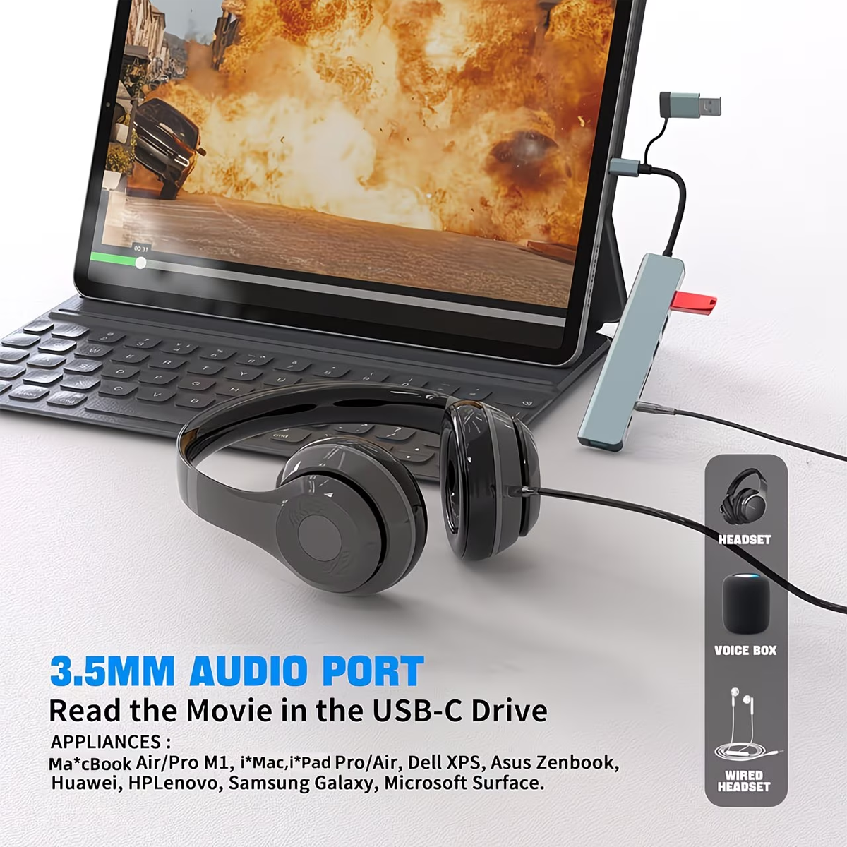 11-in-1 Hub, USB & Type-C Port, Multi-Functional Docking Station - Image 7